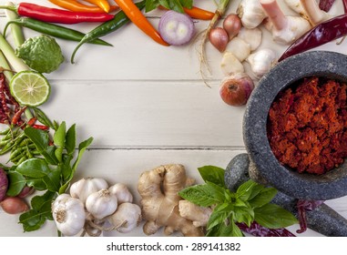 Thai Red Curry Paste With Ingredient