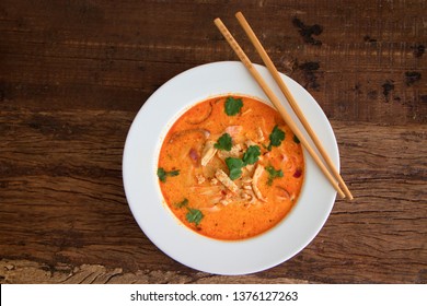 Thai Red Curry Soup With Chicken