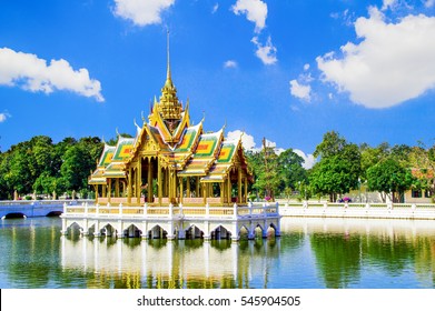 Thai Royal Residence At Bang Pa-In Palace, Ayutthaya, Thailand.