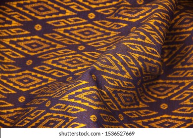 Thai silk fabric textured background