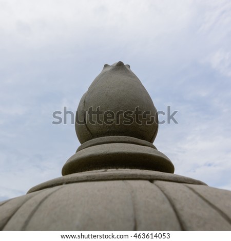 Thai temple object and Blue sky