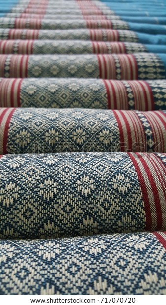 Thai Traditional Local Pattern Roll Mattress Stock Photo Edit Now