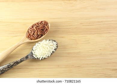 Thai white jasmine rice mixed with brown rice