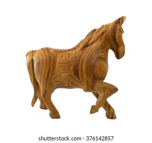 Thai Wood Carving Horse Isolated Stock Photo 376142857 | Shutterstock