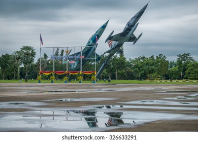 Thailand 2015 Oct 2, Military Fighting Jet  At Armed Forces Academies Preparatory School,Nakorn Nayok,Thailand 