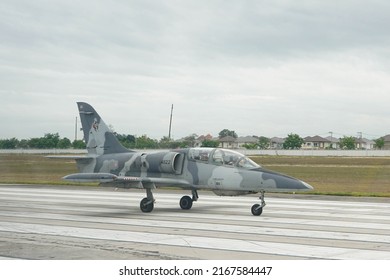 Thailand 2020 - Chiang Mai L-39 Albatros Before Take Off At Chiang Mai International Airport.