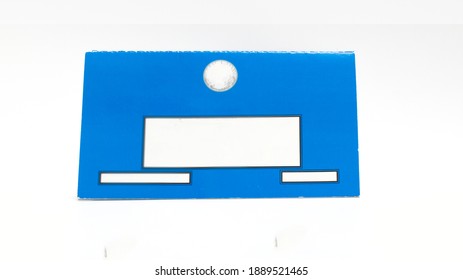 Thailand Car Registration Handbook On White Background.