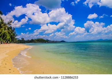 Thailand Ko Samui Lipa Noi Beach Blue Sky