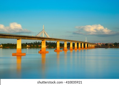 Thailand- Laos Friendship Bridge ,Mukdahan Province Thailand