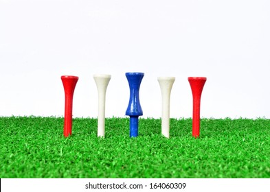 Thailand Red White Blue Golf Tee 