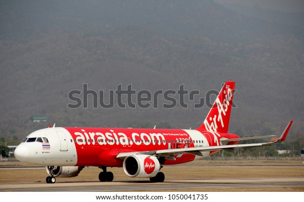 Thailandmarch 132018 Thai Airasia Airbus A320 Stock Photo Edit Now 1050041735