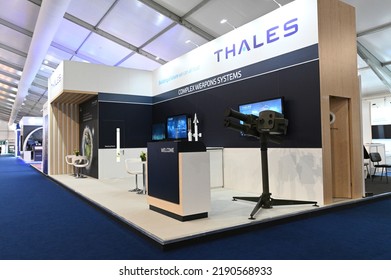 The Thales Booth, Which Was On Display At The Farnborough Air Show In The UK On July 18, 2022