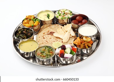 Thali Traditional Rajastani (Indian) Meal - Shutterstock ID 660450133