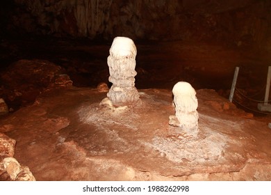 Tham Lot cave system filled with stalactites and stalagmites near Sop Pong in Mae Hong Son Province in Thailand