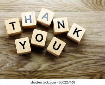 Thank You Alphabet Letters Word Wooden Stock Photo 680227468 | Shutterstock