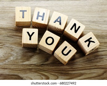 Thank You Alphabet Letters Word Wooden Stock Photo 680227492 | Shutterstock