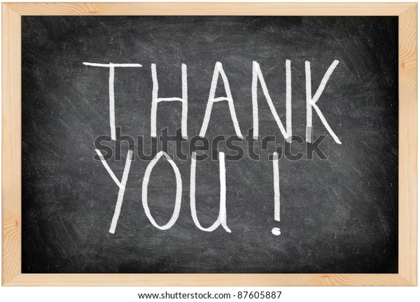 Thank You Blackboard Sign Thank You Stock Photo 87605887 | Shutterstock