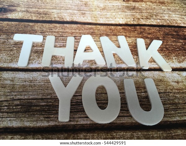 Thank You Thank You Wooden Letters Stock Photo (Edit Now) 544429591