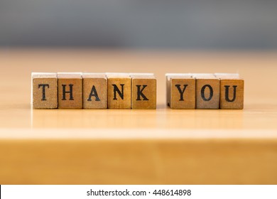 Thank You Word Written On Wood Stock Photo 448614898 | Shutterstock