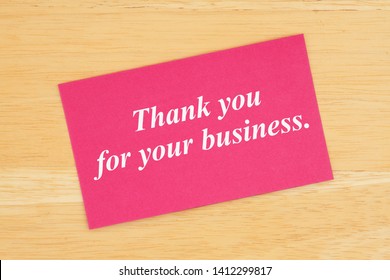 Thank You Your Business Text On Stock Photo 1412299817 | Shutterstock