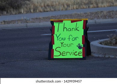 Thank You For Your Service Sign