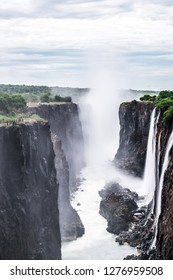 Thanks To Great Masses Of Water Clouds Will Rise Up From The Gorge Where The Water Is Falling Over The Edge.