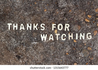 Thanks For Watching Stock Photos Images Photography Shutterstock