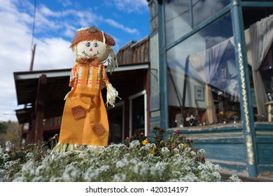 Thanksgiving Decoration Closeup In Virginia City Montana