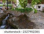 Thassos, Panagia - spring of love, a small square where a spring of water gushes out