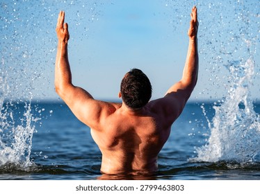 That back is massive visually. Dude has a crazy back. Big back energy dominates presence. Absolute unit shows extreme size.