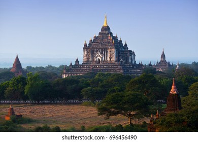 Thatbyinnyu Ancient Temple In Bagan Archaeological Zone, Myanmar. Thatbyinnyu Was Built In The Mid-12th Century During The Reign Of King Alaungsithu.