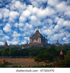 Thatbyinnyu Temple In Bagan Archaeological Zone, Myanmar. The Pagoda Was Built In The Mid-12th Century During The Reign Of King Alaungsithu.