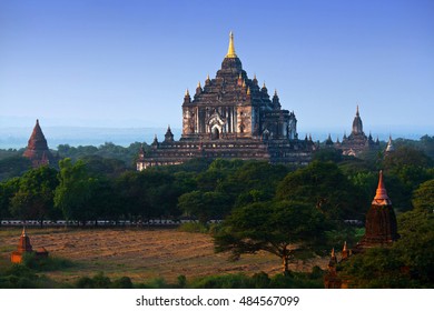 Thatbyinnyu Temple In Bagan Archaeological Zone, Myanmar. The Pagoda Was Built In The Mid-12th Century During The Reign Of King Alaungsithu.