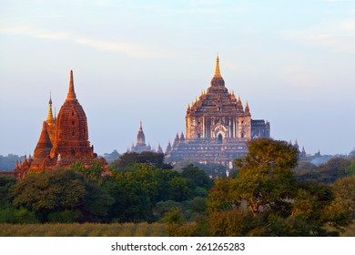 Thatbyinnyu Temple In Bagan, Myanmar. The Pagoda Was Built In The 12th Century During The Reign Of King Alaungsithu.