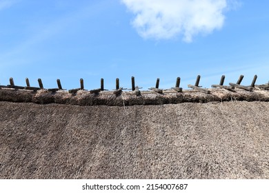 Thatched Roof Of A Neolithic House