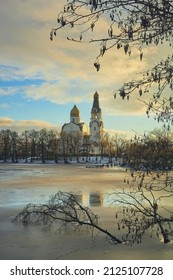 Thaw In December: Winter Sestroretsk, Warm Clouds, Church.