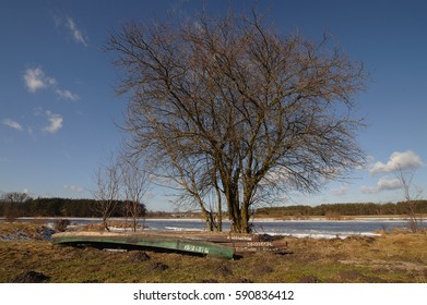 Thaw the frozen river - Shutterstock ID 590836412