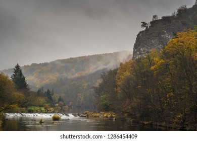 The Thaya River In Hardegg, Lower Austria