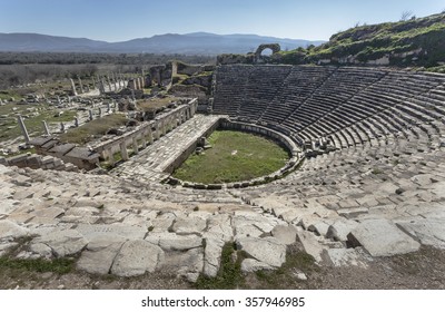 The Theater In Aphrodisias, Geyre, Caria, Turkey