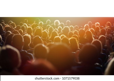 Theater Audience Watching A Performance