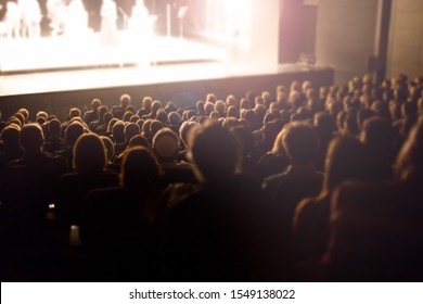 theater audience watching a show - Shutterstock ID 1549138022