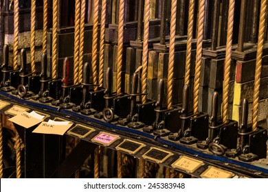 Theater Backstage Curtain Ropes And Levers Mechanical System