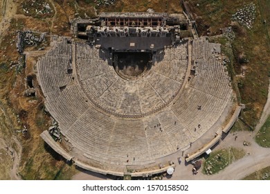 Theater Hierapolis Enormous Wellpreserved Greek Style Stock Photo ...