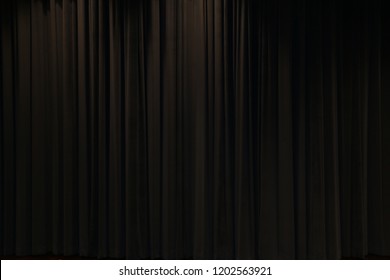 theater, stage, off velvet dark brown curtain image, photo