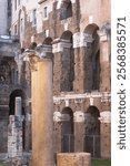 Theatre of Marcellus. Archaeological site landmark in Rome. Italy heritage