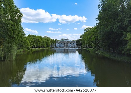 Thel Lazienki Palace Lazienki Park Warsaw Stock Photo Edit Now