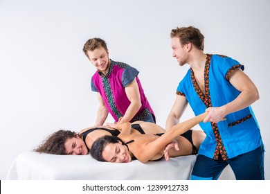 Tandem Massage Images Stock Photos Vectors Shutterstock