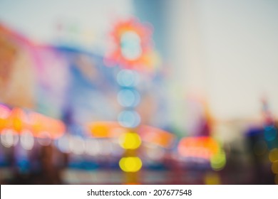 Theme Park, Defocused Photo, Abstract Background