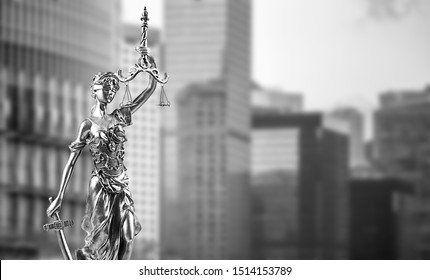 Themis statue in the city - Shutterstock ID 1514153789