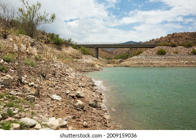 Theodore Roosevelt Lake And An AZ-188 Highway Bridge